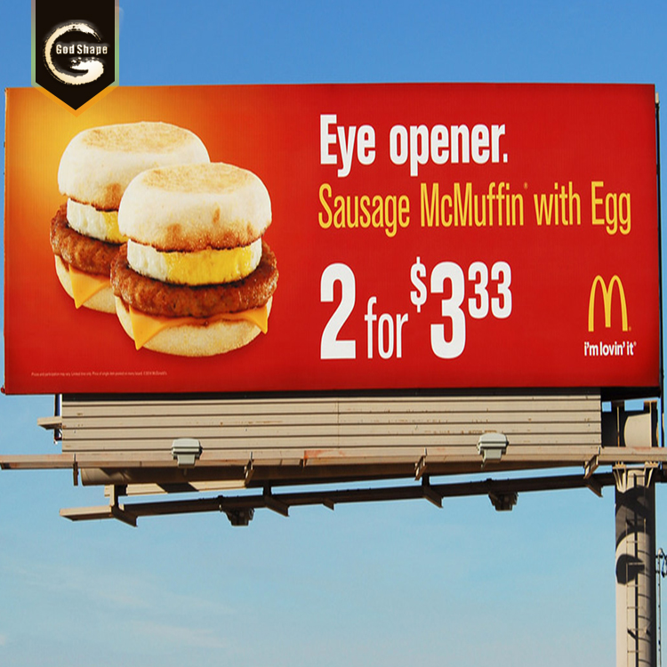 Custom Outdoor Road side Successful Billboard Design Advertising Sign Printing