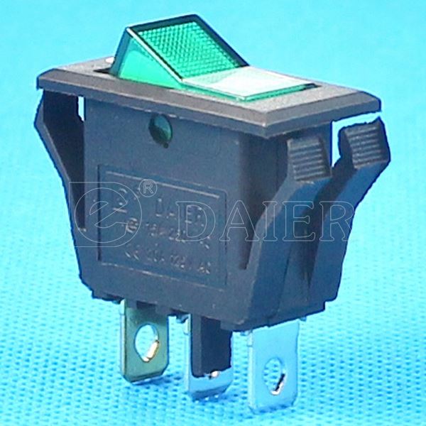 2 Way ON OFF SPST Kema Rocker Switch T105 250V With 12V Light