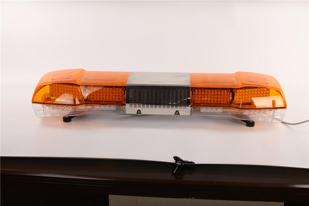 Security Strobe Flashing light bar LED Amber Warning Lightbar with stainless steel middle cover