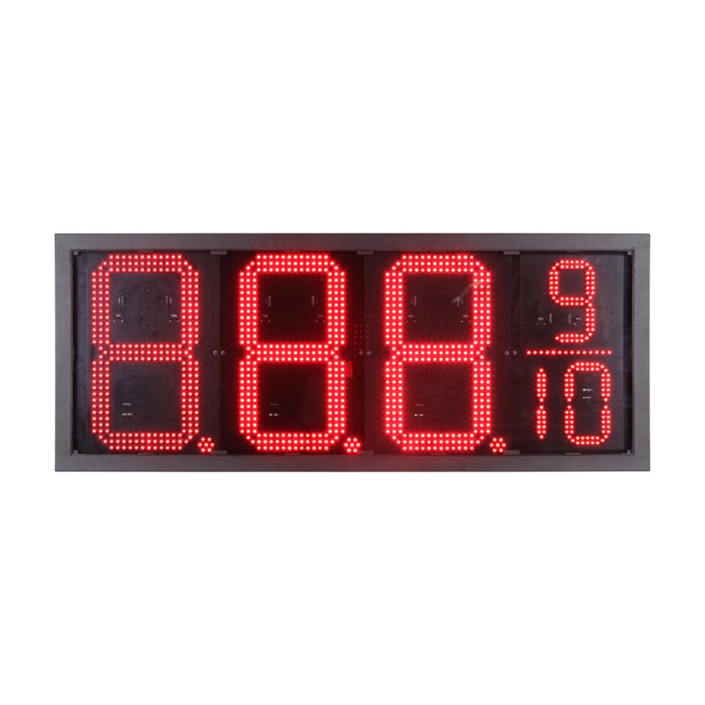 8 Inch LED Gas Price Sign, 7 Segment Outdoor Used Gas Station Advertising Signs with Control Box