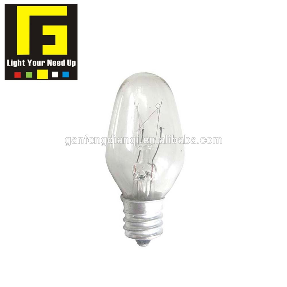 E12 C7 incandescent bulb for 4W 7W 120V 220V Night light replacement