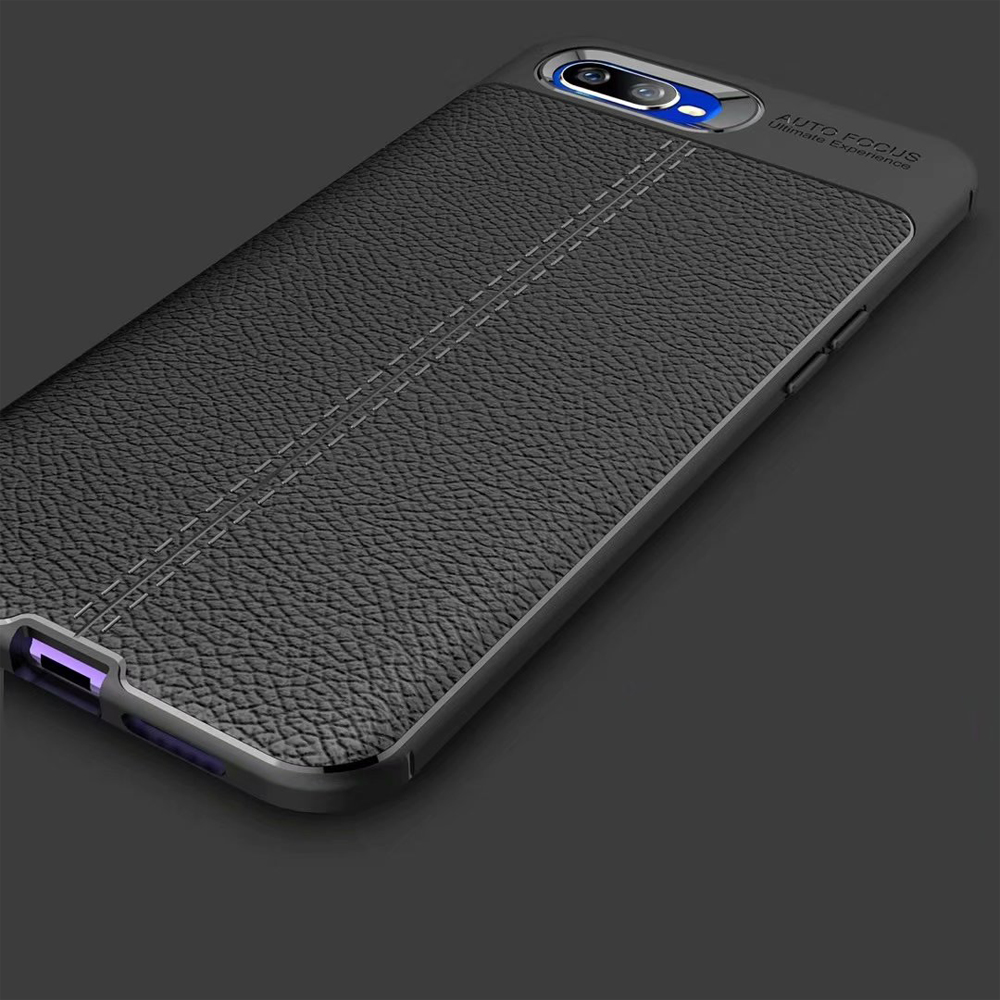 Carbon Fiber Lichee Pattern tpu For OPP O K1 Soft TPU Case