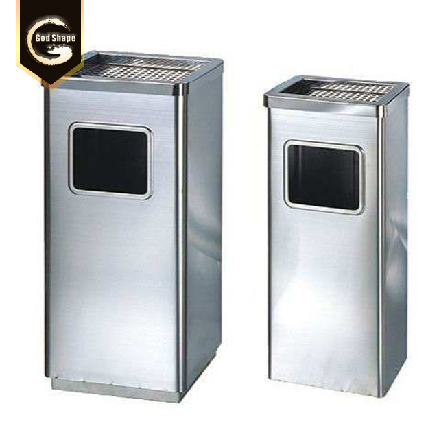 Outdoor Recycling Stainless Steel Trash Can Container