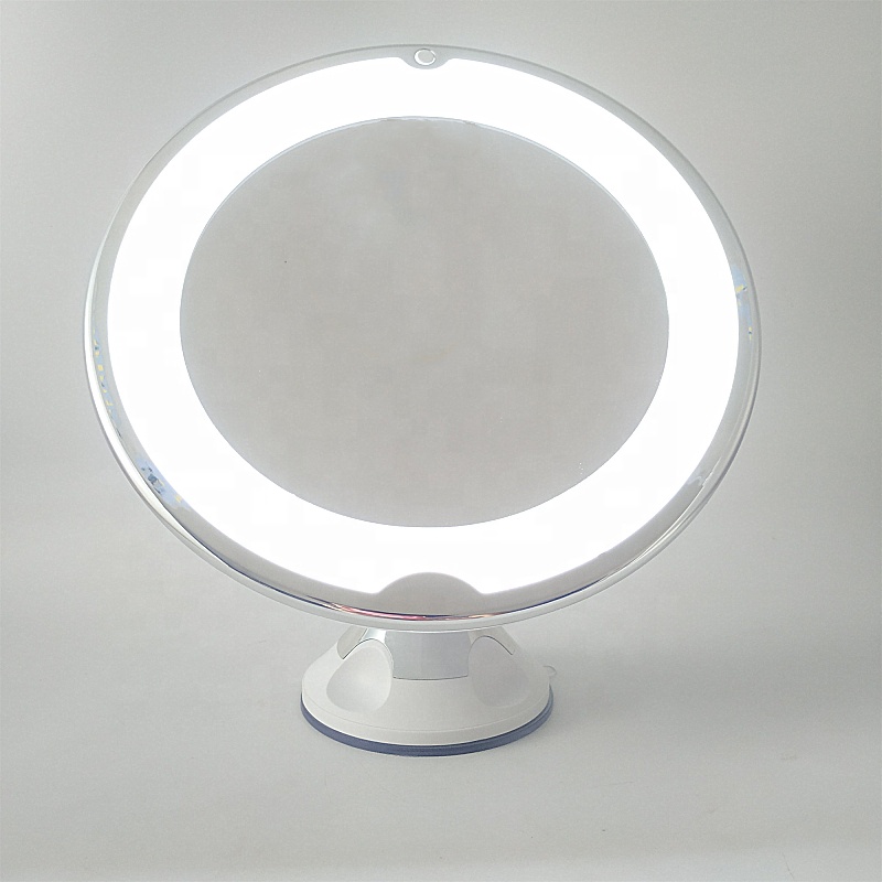 Led mirror magnifying wall mount led lighted makeup mirror