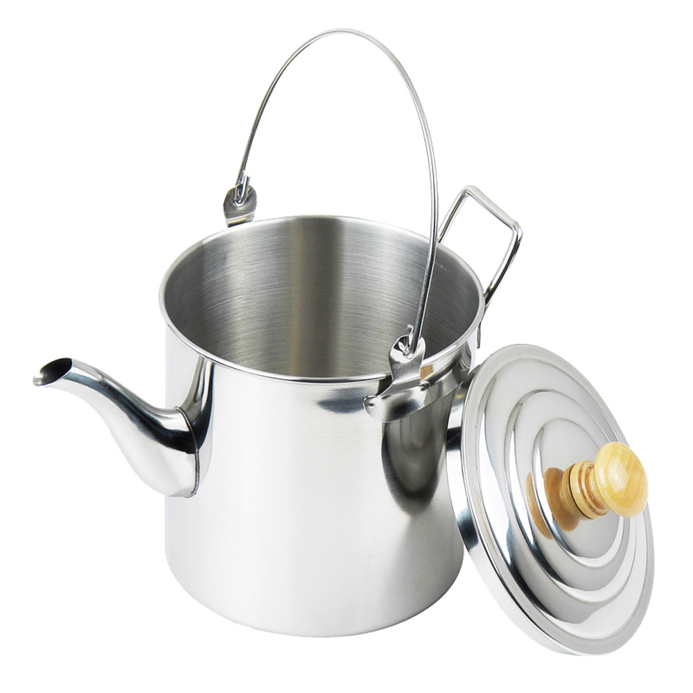 Outdoor Camping Water Kettles Stove Stainless Steel 2000ml Potable Teapot Coffee Pot Tea Kettle Camping Equipment Cookware