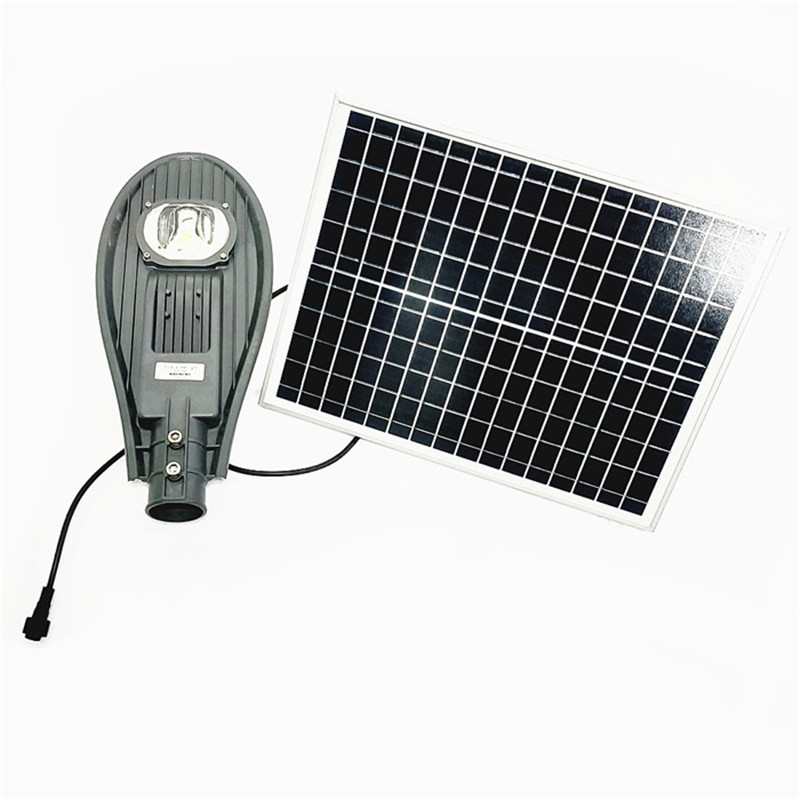 50W high quality standard led street lamp Li battery integrated solar power street light