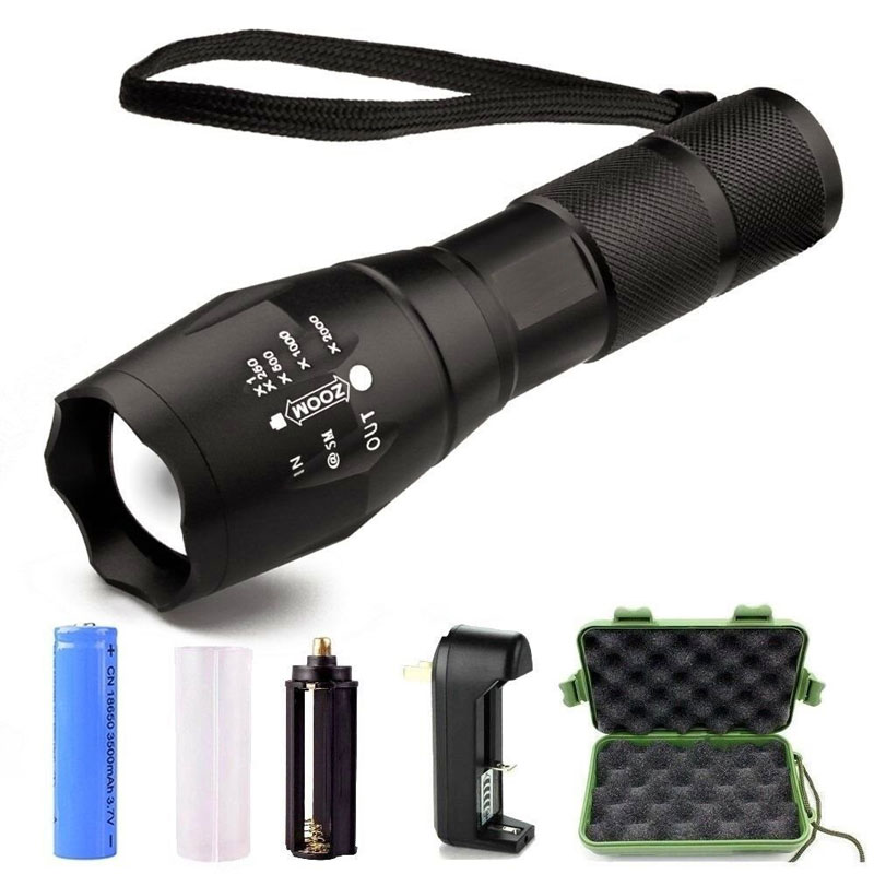 Aluminum Zoom Dimmer Focus Tactical G700 XML T6 LED Flash Light High Power Led Torch Light