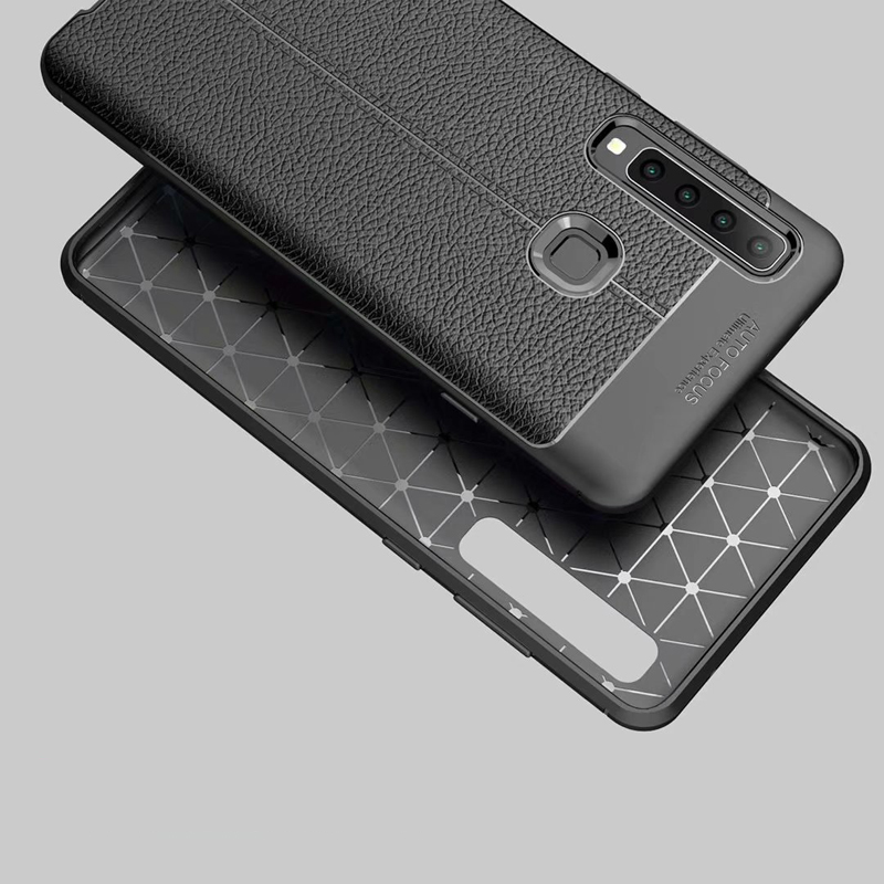 Hot Sell Litchi pattern Soft Tpu case for Samsung galaxy A9 2018