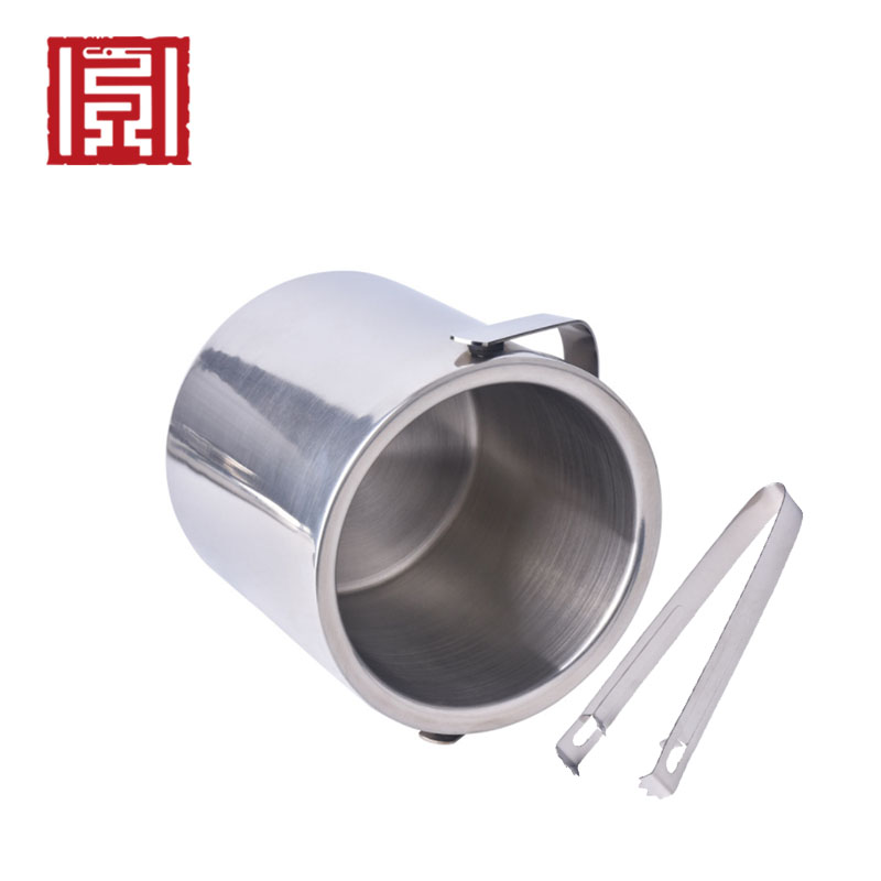 Wholesale insulated clear stainless steel ice bucket coolers double wall