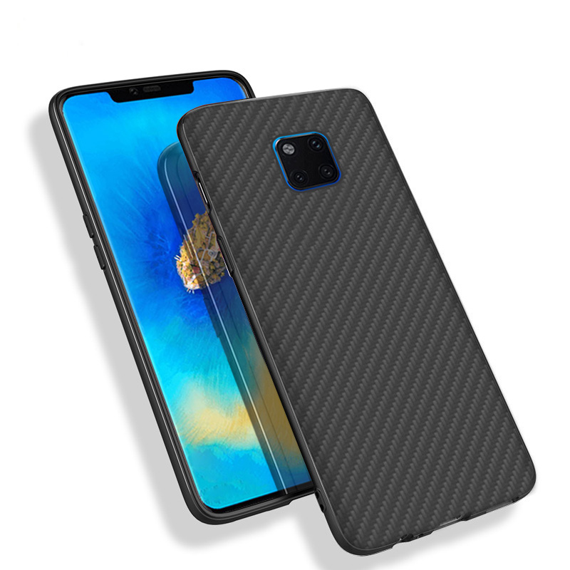 Premium Carbon Fiber  Case Full Sides Protective Shell Back shockproof Cover Design For Huawei Mate 20 Pro