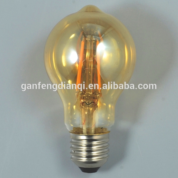 A60 E27 UL FCC listed led filament bulb