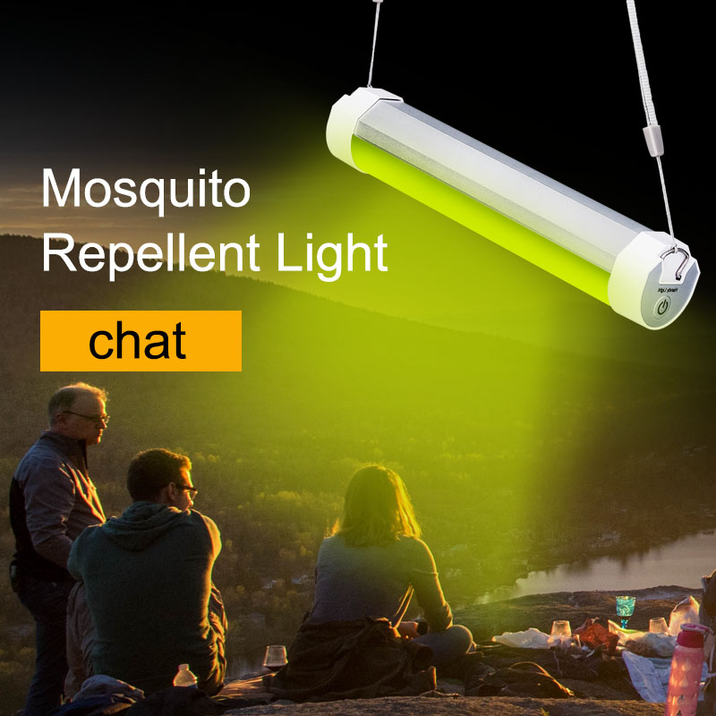 Hot mosquito repellent camping light rechargeable green light battery operated 3.7V li-ion battery emergency drive mosquito lamp