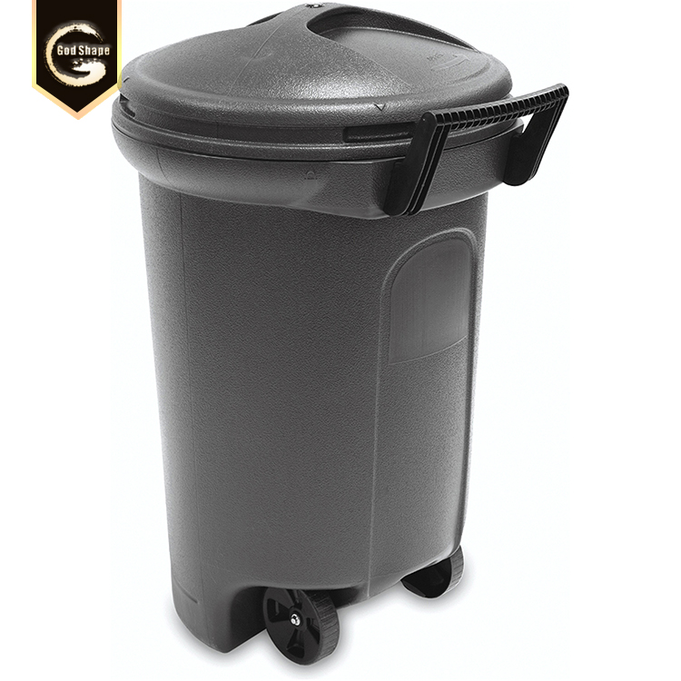 Hospital Plastic trashbin hotel rubbish can indoor home kitchen double layer waste bin