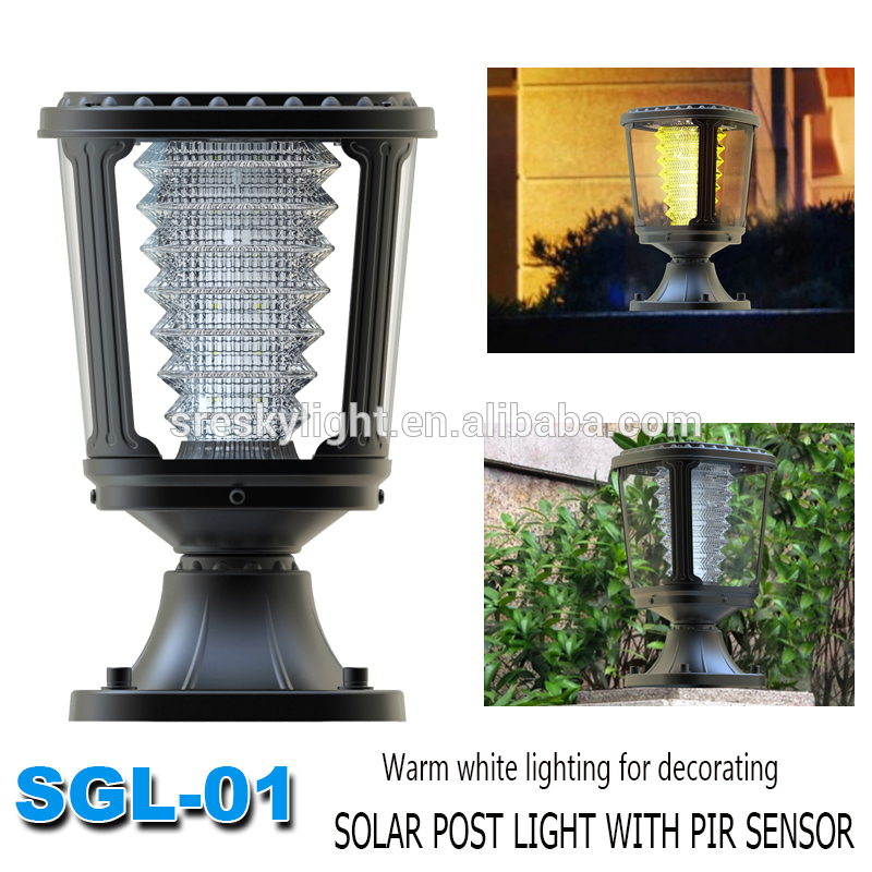 mini solar main gate pillar light for wholesales