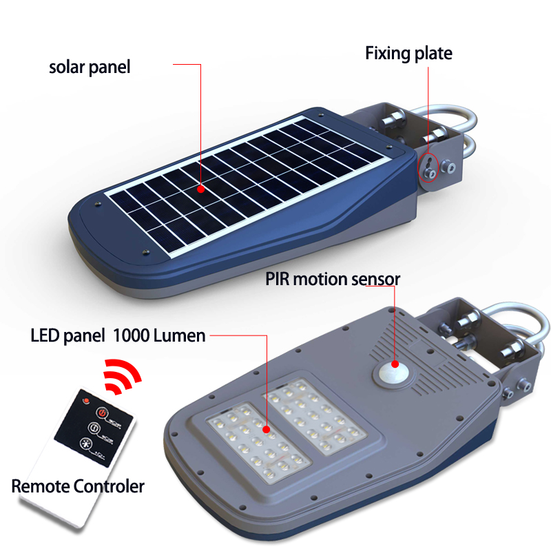 High Power 5W Wholes Solar Garden Light Parts With Pir Sensor