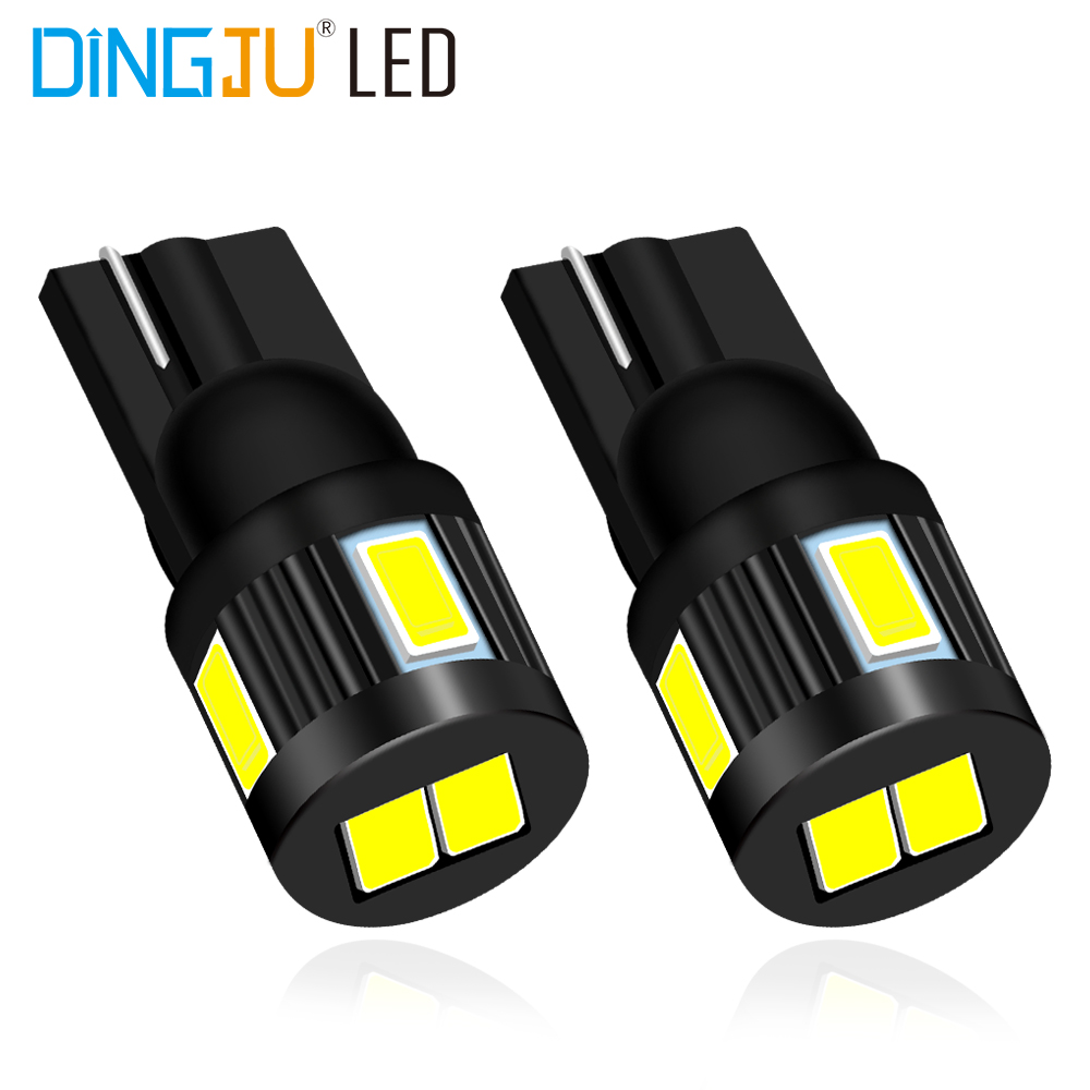 Factory Direct Supply T10 194 6smd 5730 Car Bulb 10-30v 122lm Led Licence Plate Light W5w In Low Price