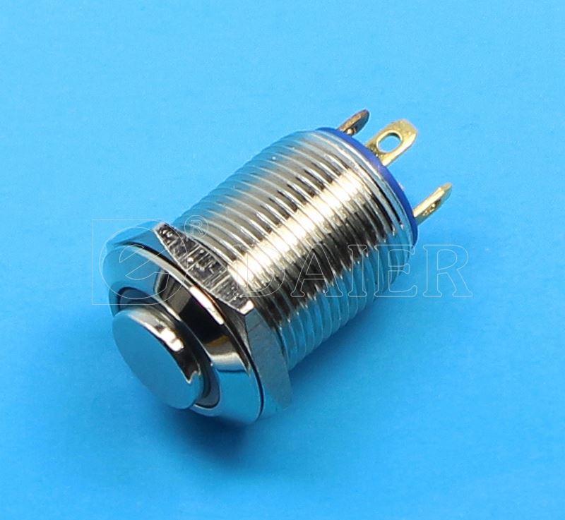 IP67 High Button 4 Pin Ring Light Miniature Stainless Push Button Torch Switch