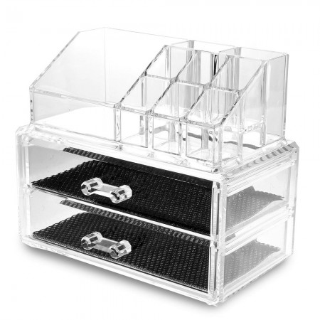 New Clear Acrylic Makeup Lipstick Display Stand Holder Cosmetic Storage