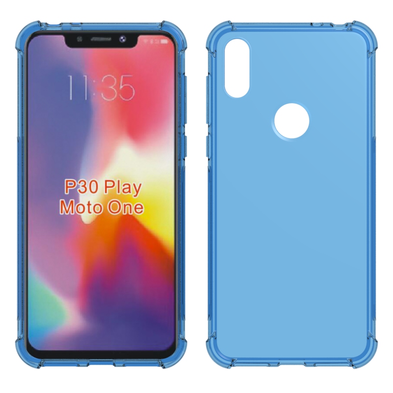 Transparent Shockproof soft  case For Motorola moto P30 Play Tpu cover