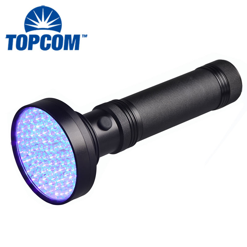 Aluminum Alloy water resistance 100 led Light UV Ultraviolet Black light Flashlight