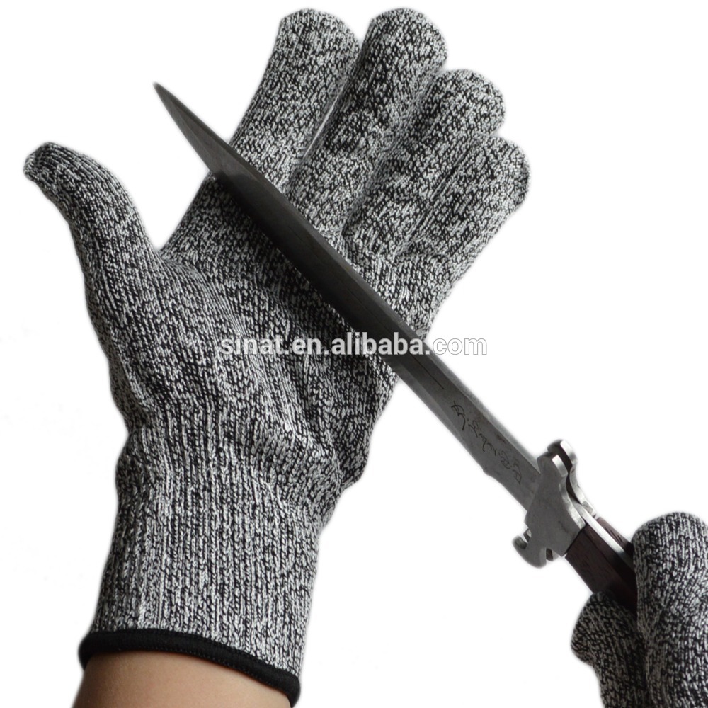 EN388 Level 5 HPPE Cut Resistant Gloves