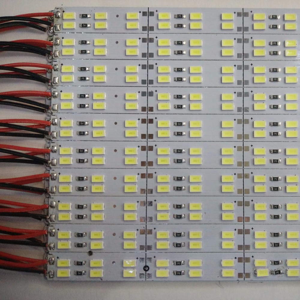 12V aluminum hard bar 5630 5730 4014 2835 led rigid bar 144leds double row