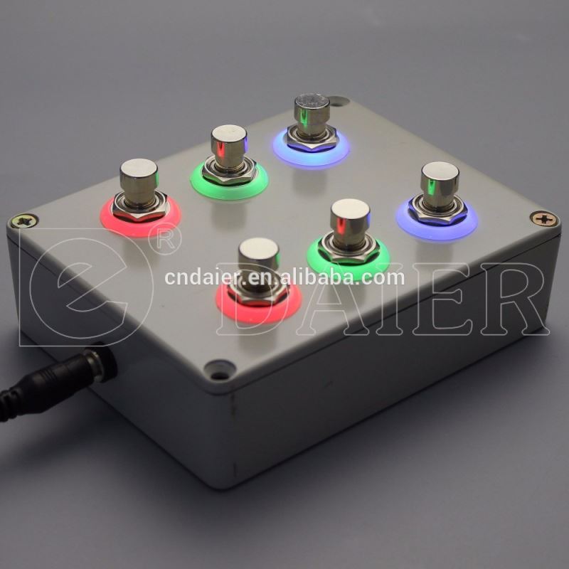 High Quality 3pdt 9 pins pedal foot switch for lamp