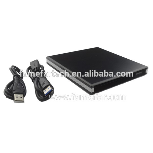 Plug and play plastic material USB 3.0 Optical Drive Casing