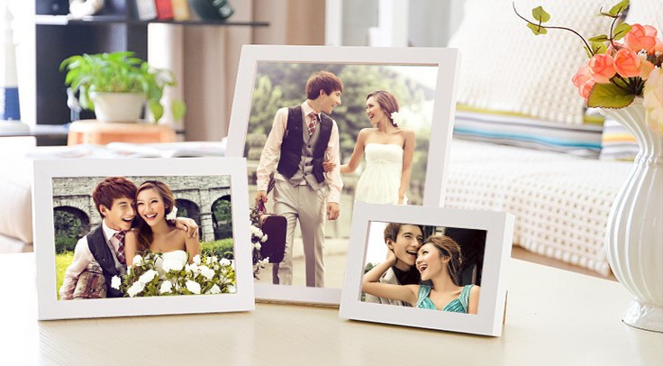 Plastic 4 * 6 inch Stand Photo Frame Wall Hanging Picture Photo Frame