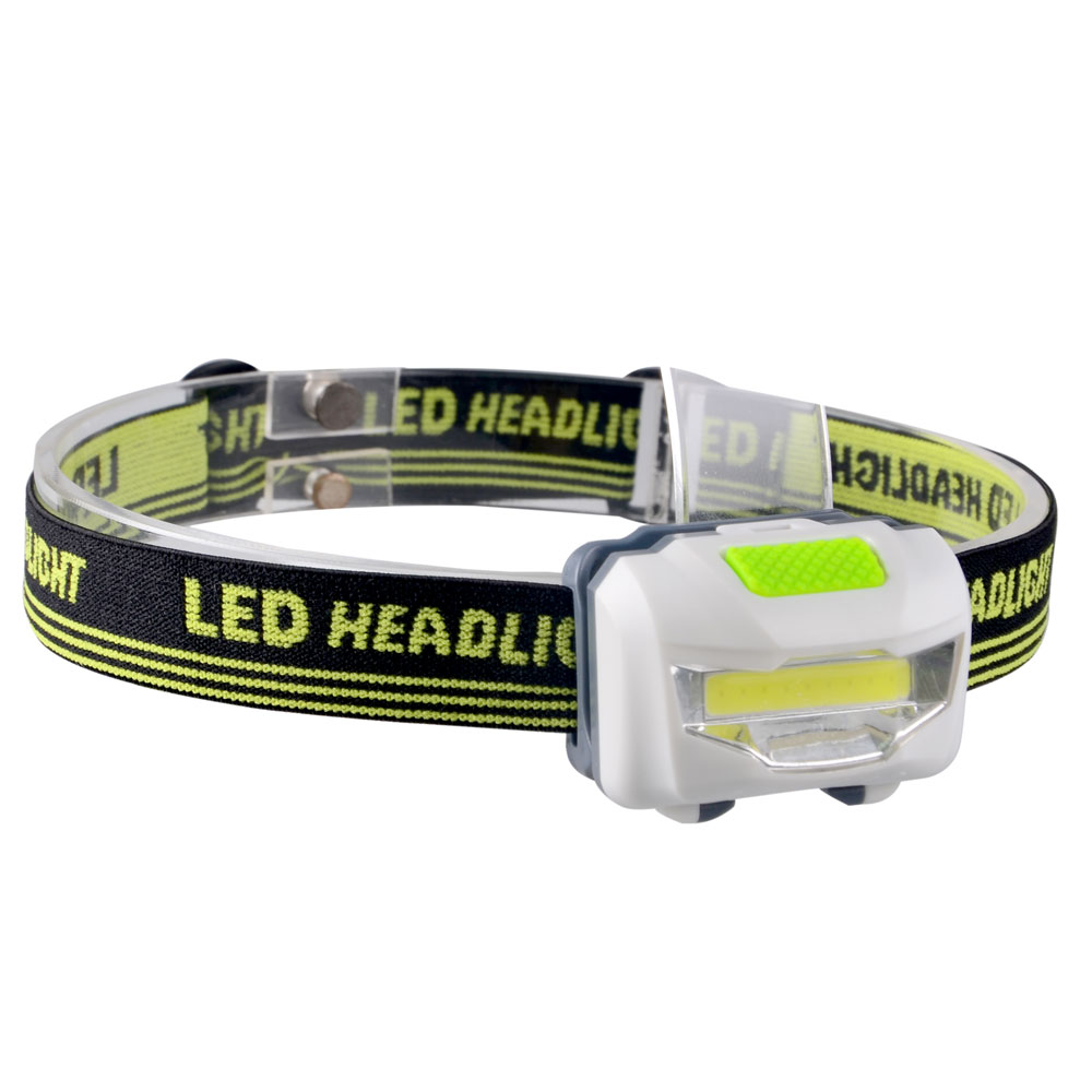 Plastic AAA Battery Bright Running Led Headlight Lights Mini Camping Led COB Headlamp