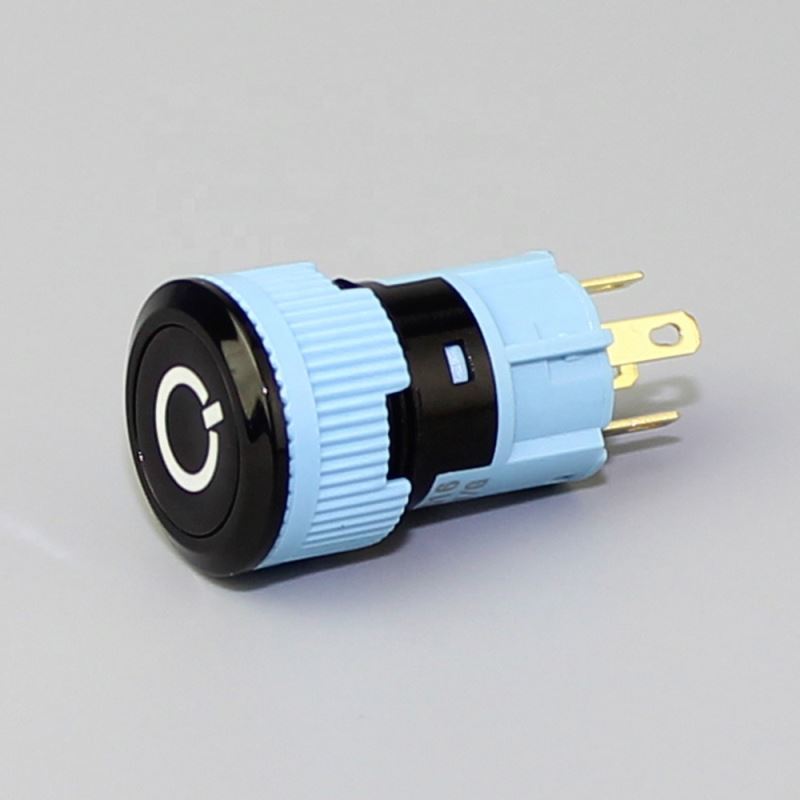 Waterproof Power Logo 12V Lighted 5 Pin 2 Step Push Button Switch