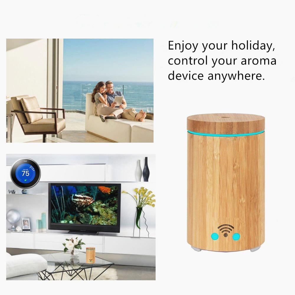 2019 Best Sale Bamboo Aroma Diffuser, New Design Bamboo Ultrasonic Diffuser, High Quality Essential Oil Diffuser Bamboo