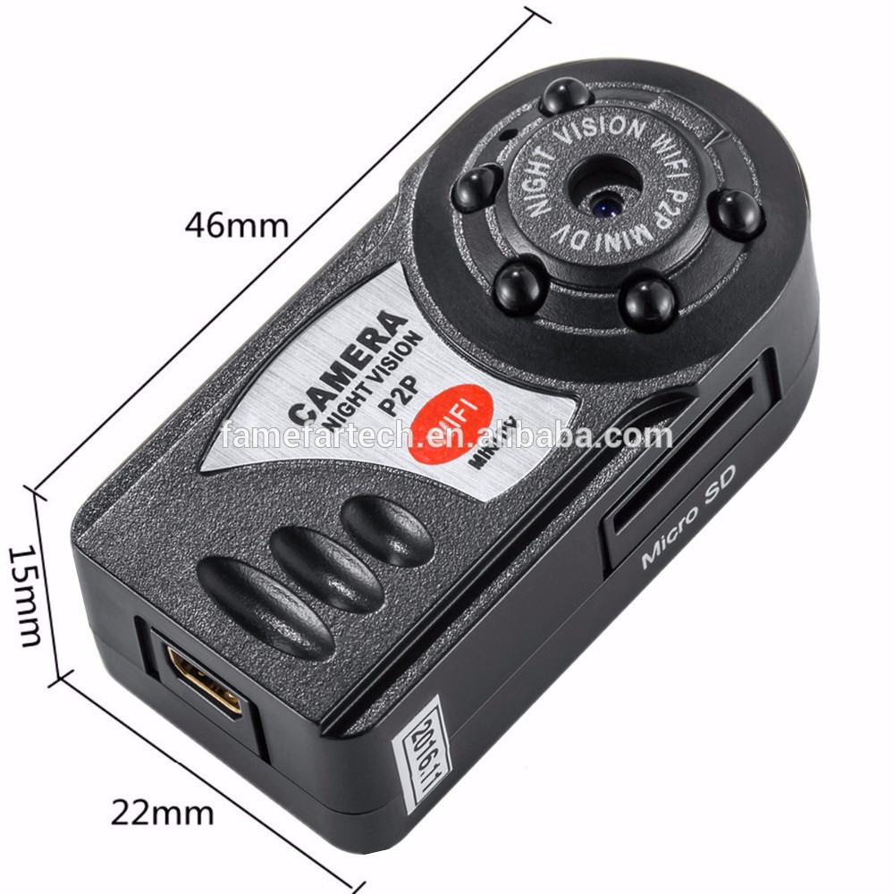 Mini HD720P Q7 Camera Wifi Infrared Night Vision Camera DV DVR Wireless IP Cam Video Camcorder Recorder Support TF Card