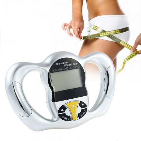 Portable Handheld Tester Digital Body Fat Analyzer Health Monitor BMI Meter