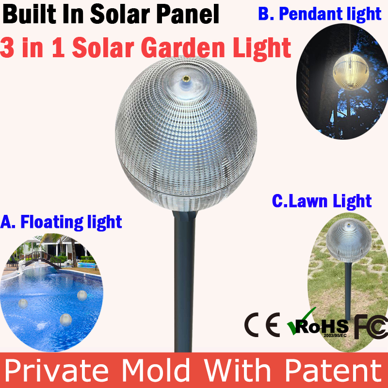 IP68 solar floating pool ball light with top quality