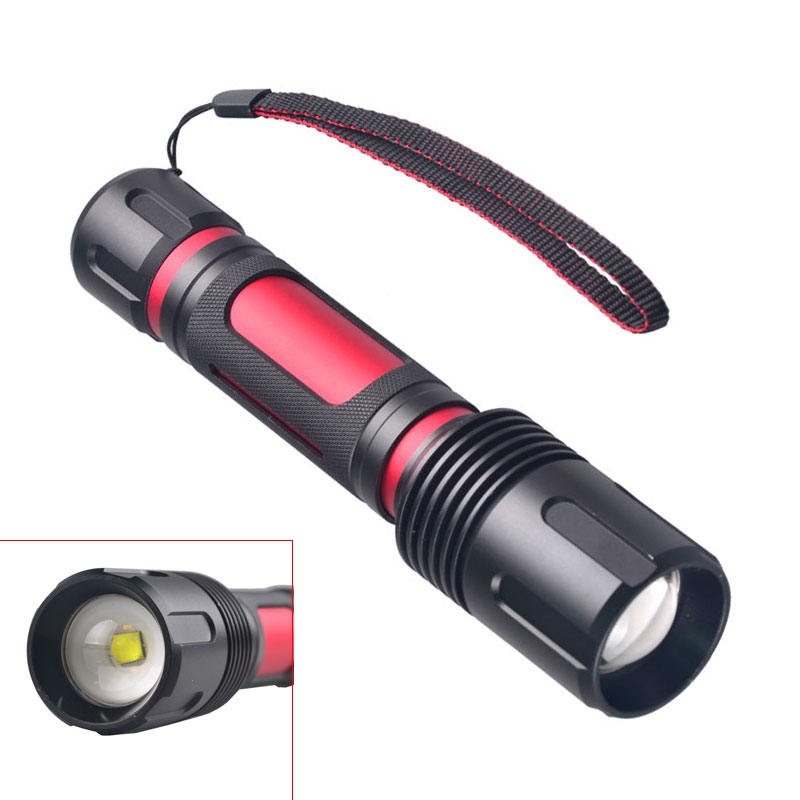 Super Brighter Strong Torch Tactical Zoom Dimmer Rechargeable Heavy Duty Outdoor LED Flashlight