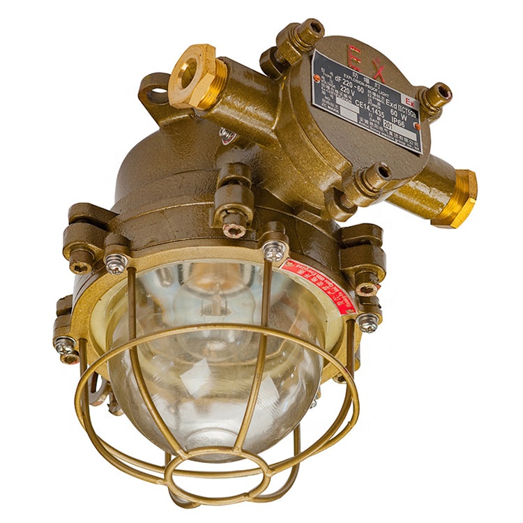 JVDF220-25 incandescent lamp 25W brass IP66 marine explosion proof light for sale