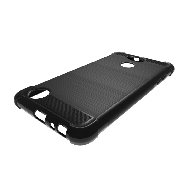 newstyle Carbon Fiber Cover soft Tpu Brushed case For LG X Power 3