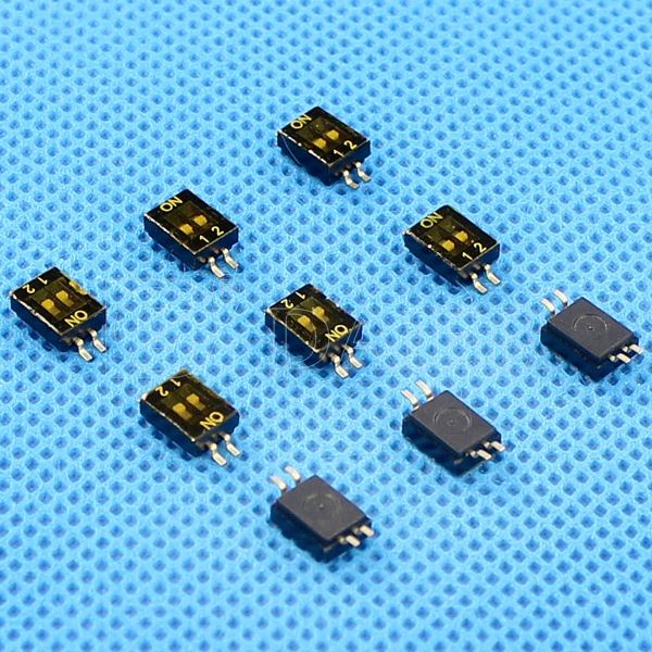 0.1A 50VDC Half-pitch SMT Type Micro Dip Switch 1.27MM
