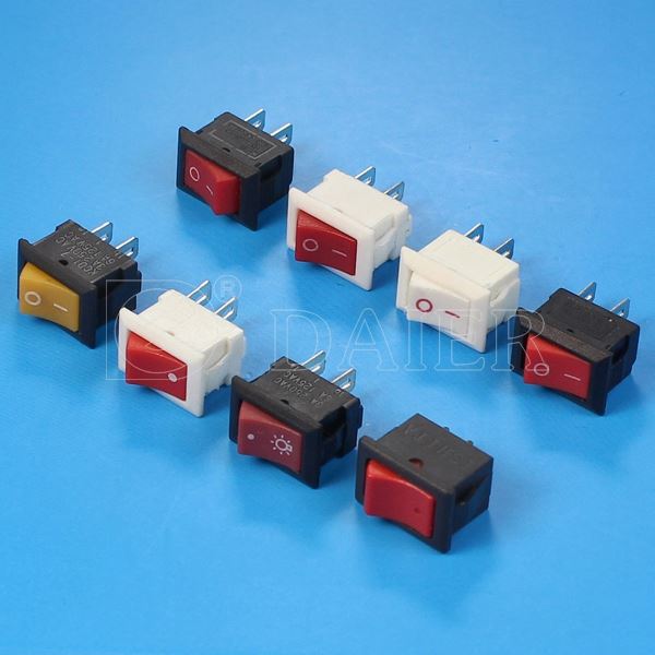 SPST 2PIN ON OFF 2 Position Rocker Switch 6A 250V AC With Solder Terminal
