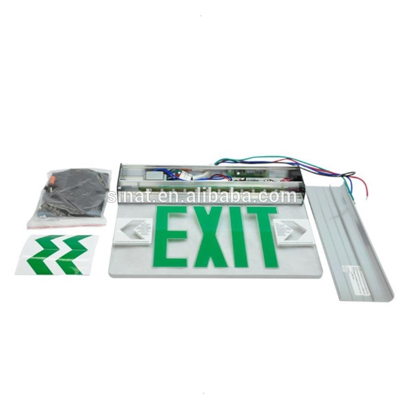 American /Canada UL standard Fire emergency led exit sign board 3hours