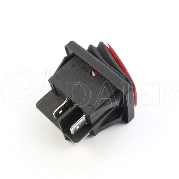 Waterproof Black 2Way ON OFF KCD Rocker Switch 20A 125V 15A 250V