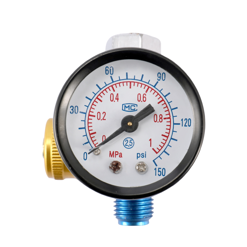 Air Pressure Regulator Gauge Paint Airbrush Spray Machine Adjustment Gauge Pressure Regulating Valve Pneumatic Tool Accessory