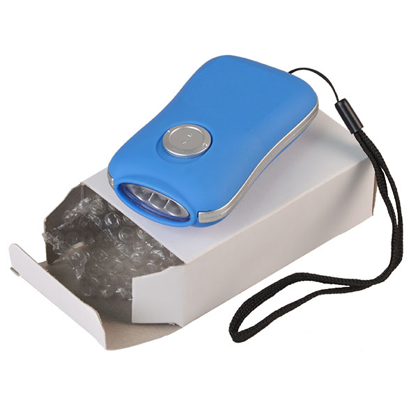 Outdoor Camping 3 LED Recharging Hand Crank Mini Dynamo Flashlight