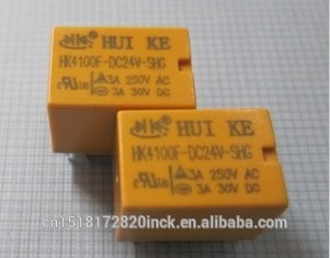 Small relay 24V HUIKE relay HK4100F-DC24V--SHG