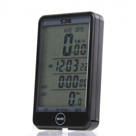 Wired Backlight Bike Cycling Computer Odometer Speedometer Stopwatch Outdoor