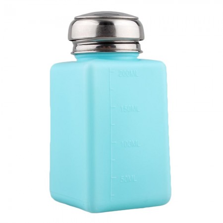 Anti-Static Alcohol Liquid Push Down Dispenser Container Bottle 200ml