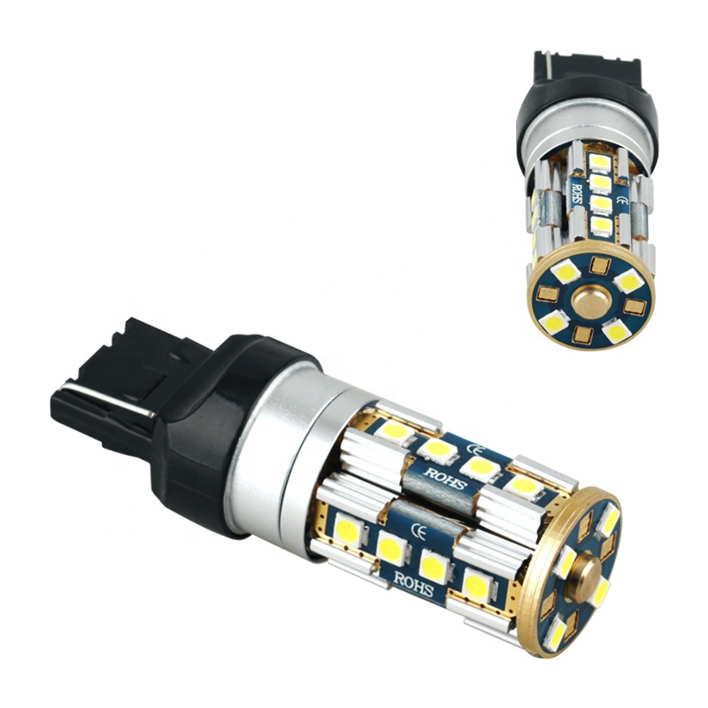 New Arrival Product T20 Amber 7440 20Smd 3030 Canbus Yellow Car Light