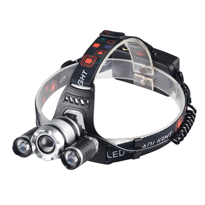 Waterproof Headlamp 18650 Battery Zoomable T6 LED Headlamp Rechargeable