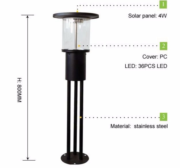 New design customized wholesale solar garden lights LED outdoor lawn light with high quality and low price